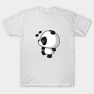 Kawaii panda signing T-Shirt